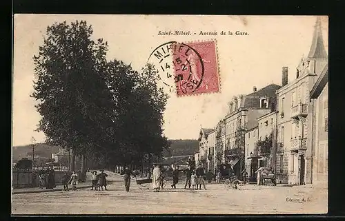 AK Saint-Mihiel, Avenue de la Gare
