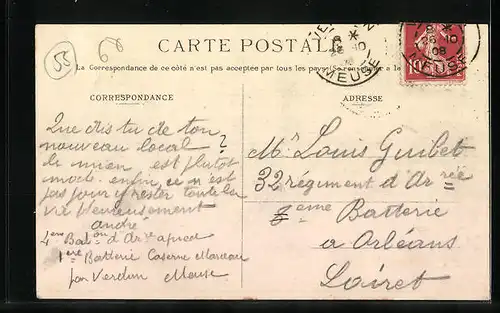 AK Verdun, la Place Mazel et la Rue Mazel, vue prise de la Place Mazel