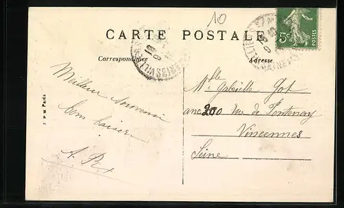 AK Villiers-sur-Marne, la Rue de Paris