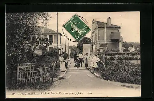 AK Saint-Maur, le Petit Pont et l'Avenue Jules-Joffrin