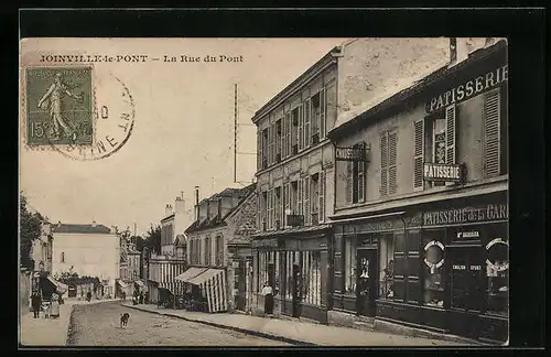 AK Joinville-le-Pont, la Rue du Pont