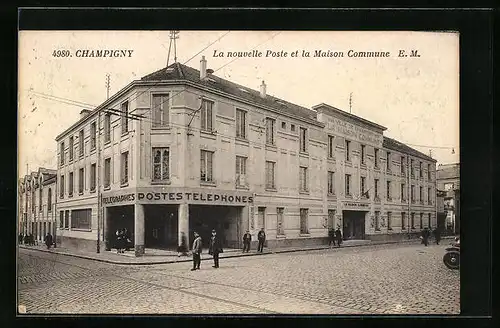 AK Champigny, la nouvelle Poste et la Maison Commune