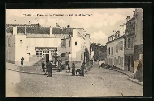 AK Thiais, Place de la Fontaine et rue Saint-Sauveur