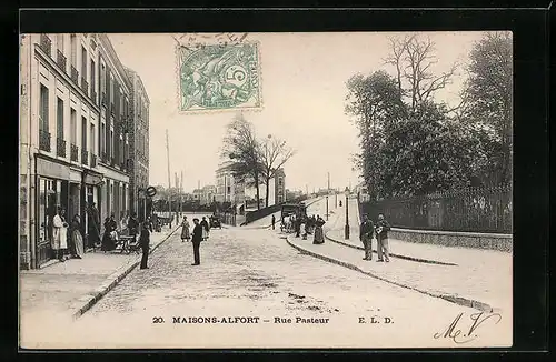 AK Maisons-Alfort, Rue Pasteur