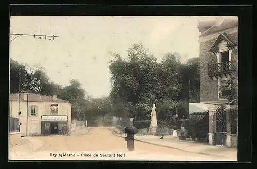 AK Bry-sur-Marne, Place du Sergent Hoff