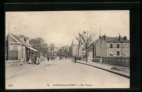 AK Maisons-Alfort, Rue Pasteur