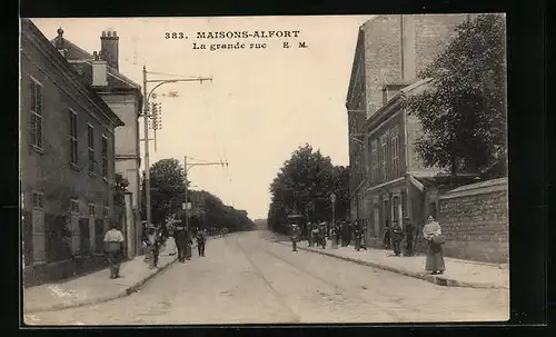 AK Maisons-Alfort, la Grande Rue