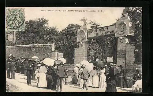 AK Champigny, le Théatre Antique de la Nature