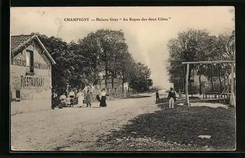 AK Champigny, Maison Gras Au Repos des deux Cotes