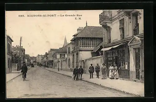 AK Maisons-Alfort, la Grande Rue