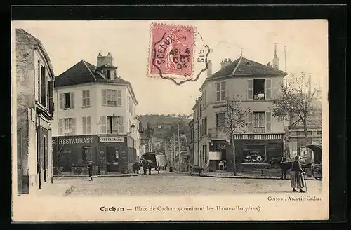 AK Cachan, Place de Cachan, dominat les Hautes-Bruyéres