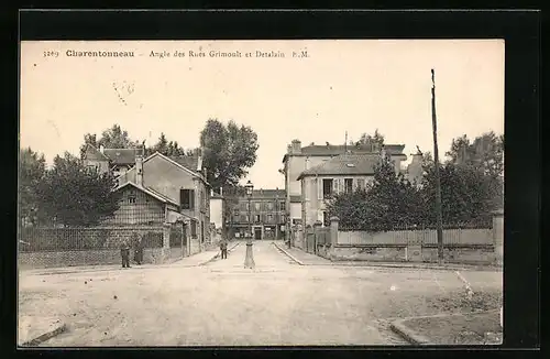 AK Charentonneau, Angle des Rues Grimoult et Detalain