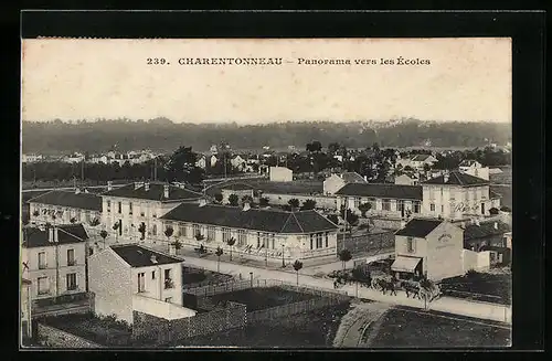 AK Charentonneau, Panorama vers les Écoles