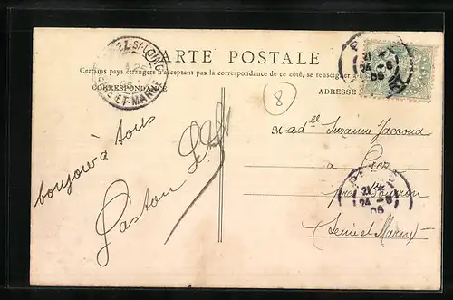 AK Joinville-le-Pont, Vue prise de la Rue de Paris