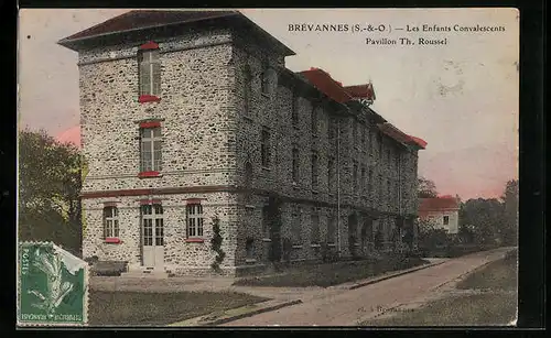 AK Brévannes, les Enfants Convalescents, Pavillon Th. Roussel