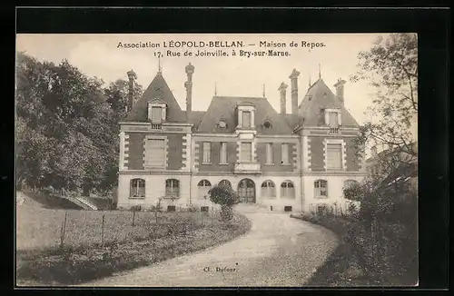 AK Bry-sur-Marne, Association Léopold-Bellan, Maison de Repos, Rue de Joinville