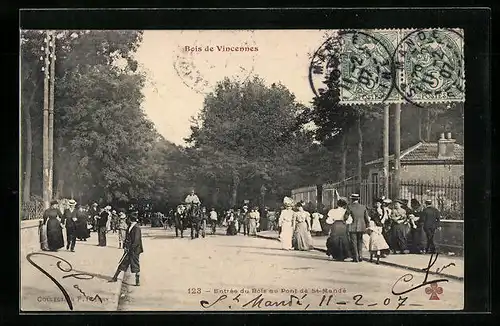 AK Vincennes, Entrée du Bois au Pont de St-Mandé