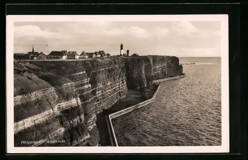 AK Helgoland, Panorama der Westküste