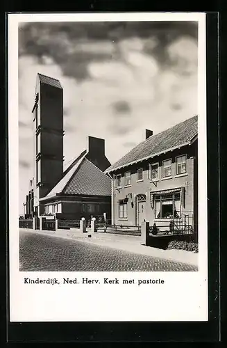 AK Kinderdijk, Ned. Herv. Kerk met pastorie