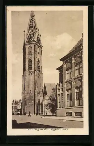 AK Den Haag, de haagsche toren