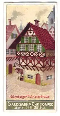 Sammelbild Gartmann Schokolade, Häusertypen, Nürnberger Patrizierhaus