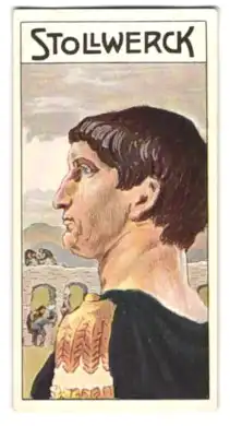 Sammelbild Stollwerck`s Sahnen-Schokoladen, Trajan