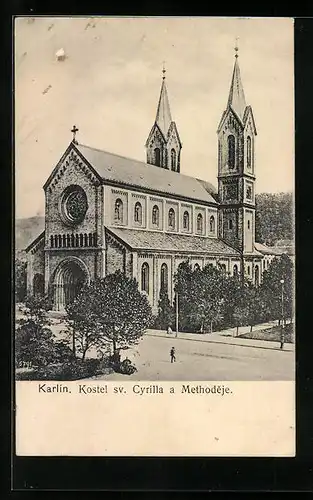 AK Prag / Praha, Karlín, Kostel sv. Cyrilla a Methodeje