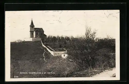 AK Prag / Praha, Sárka, Kostelicek u Sv. Mateje