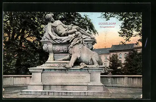 AK Düsseldorf, Kriegerdenkmal