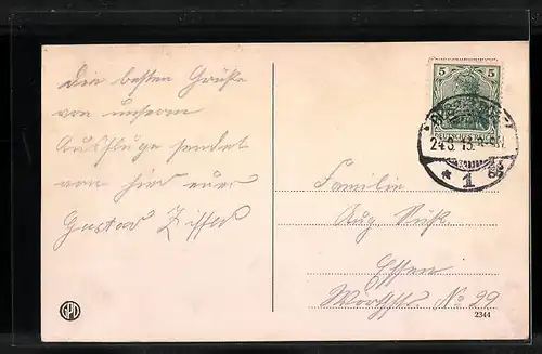 AK Düsseldorf, Kriegerdenkmal