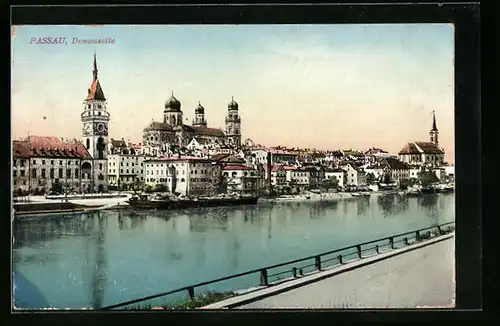 AK Passau, Ortspartie, Donauseite