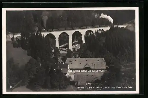 AK Höllental / Schwarzwald, Ravennabrücke, Höllsteig