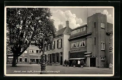 AK Winterswijk, Markt met Café Kronenhuis