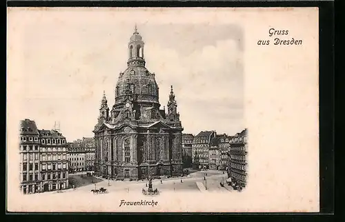 AK Dresden, Partie an der Frauenkirche