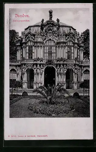 AK Dresden, Fassade des Zwingerpavillon