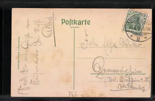 AK Schlettstadt im Elsass, Generalansicht der Stadt, Blick zum Kirchturm