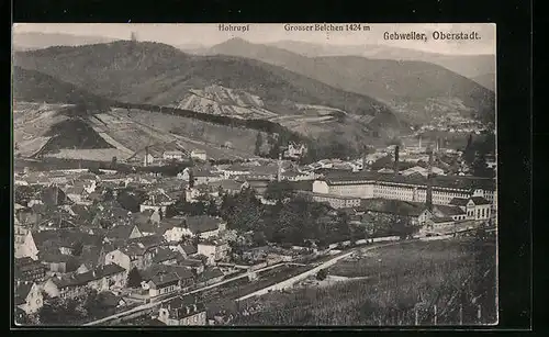 AK Gebweiler, Generalansicht der Stadt im Tal