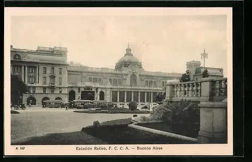 AK Buenos Aires, Estacion Retiro, F. C. C. A., Tram
