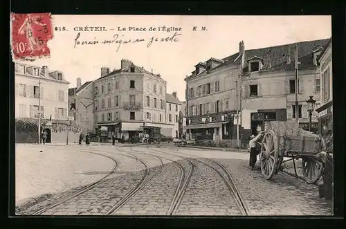 AK Creteil, La Place de l`Eglise, Vins Restaurant