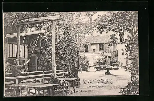 AK La Varenne-Chennevieres, Cabaret Artistique de l`Ecu de France, Les Balancoires