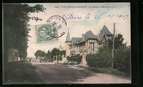 AK Villiers-sur-Marne, La Route de Mainoue