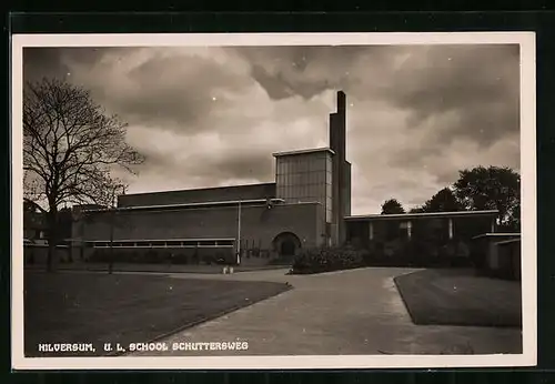 AK Hilversum, School Schuttersweg