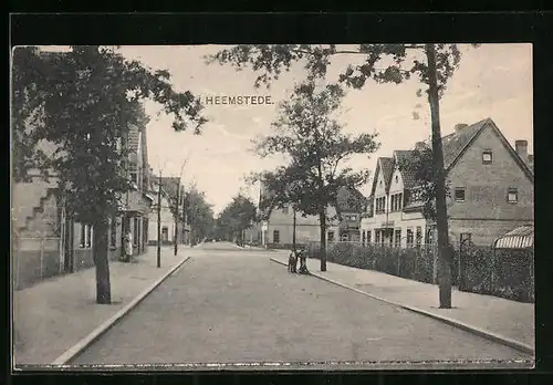 AK Heemstede, Strassenpartie mit Wohnhäusern
