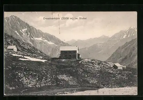 AK Dresdnerhütte, Panorama im Stubai