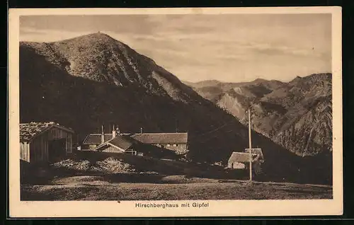 AK Hirschbergerhaus, Berghütte mit Gipfel