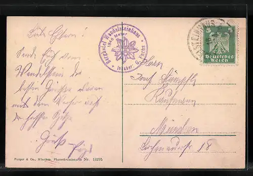 AK Wendelsteinhaus, Berghütte mit Aussichtspunkt