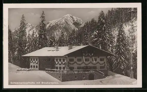 AK Schwarzkopfhütte, Berghütte mit Brecherspitze