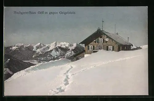 AK Hochgern-Haus, Berghütte gegen Geigelstein