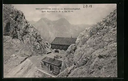 AK Meilerhütte, Berghütte mit Dreithorspitzgatterl