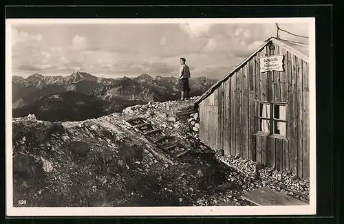 AK Ostlerhütte, Berghütte auf dem Breitenberg